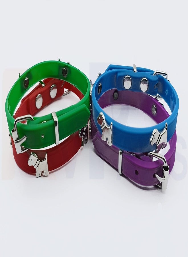 Pups&Pets طوق للقطط من Pups&Pets مصنوع من مطاط TPR ملون وسيليكون، طوق مطاطي ناعم للكلاب الصغيرة والجراء 10 مم - عبوة من قطعة واحدة - Image 5